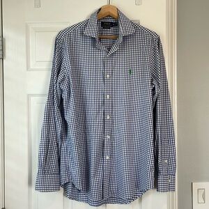 Blue and white Ralph Lauren Dress Shirt